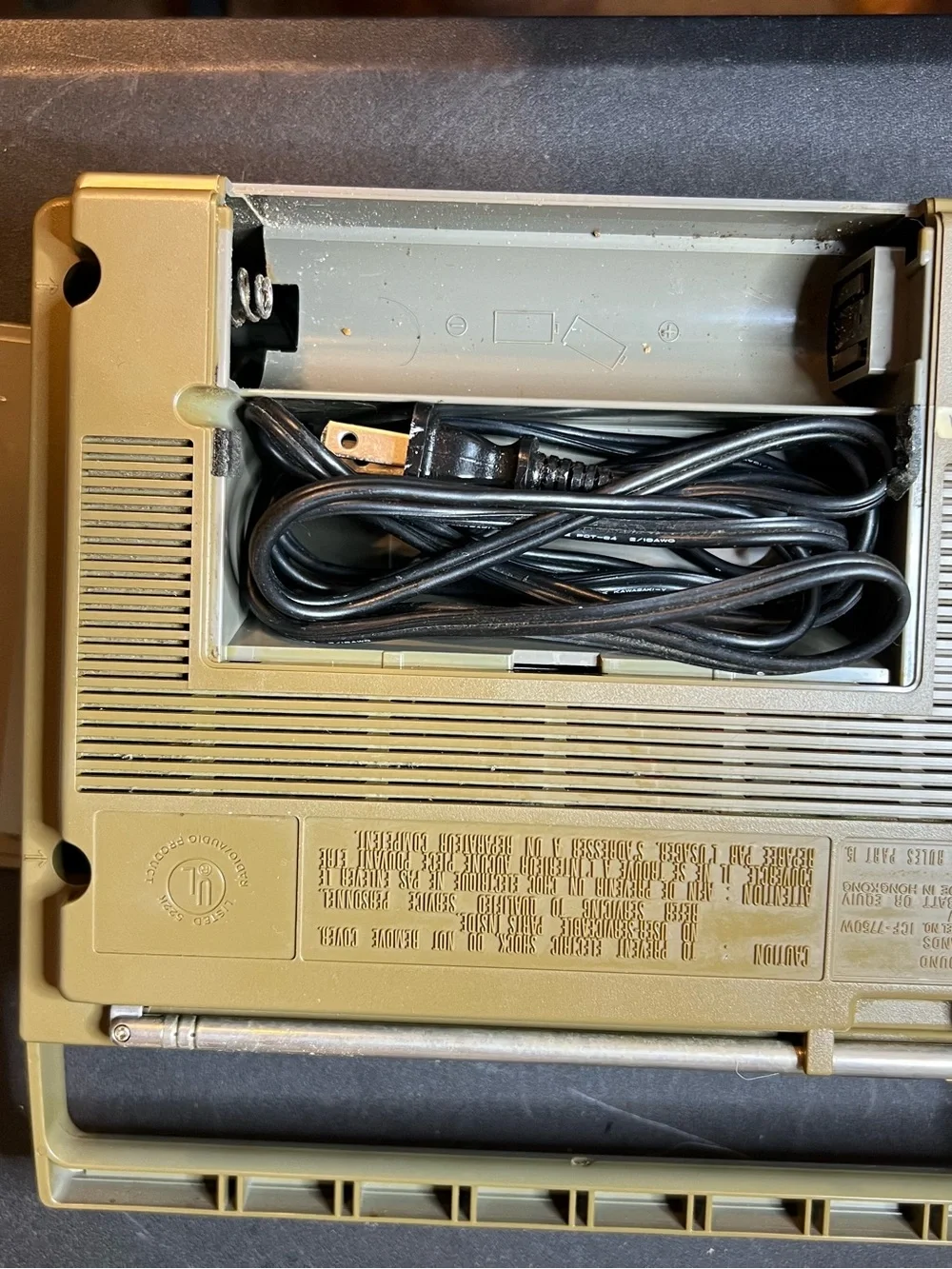 SONY TV Weather FM AM 3 Band Radio Receiver ICF-7750W AC/Battery Power - Vintage